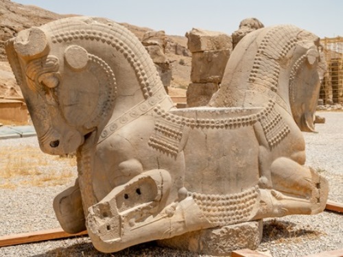 Ancient Horse Sculptures, Iran